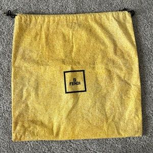 Fendi drawstring dust bag 16x15
